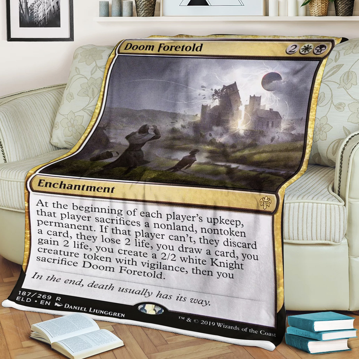 Magic The Gathering Doom Foretold Blanket