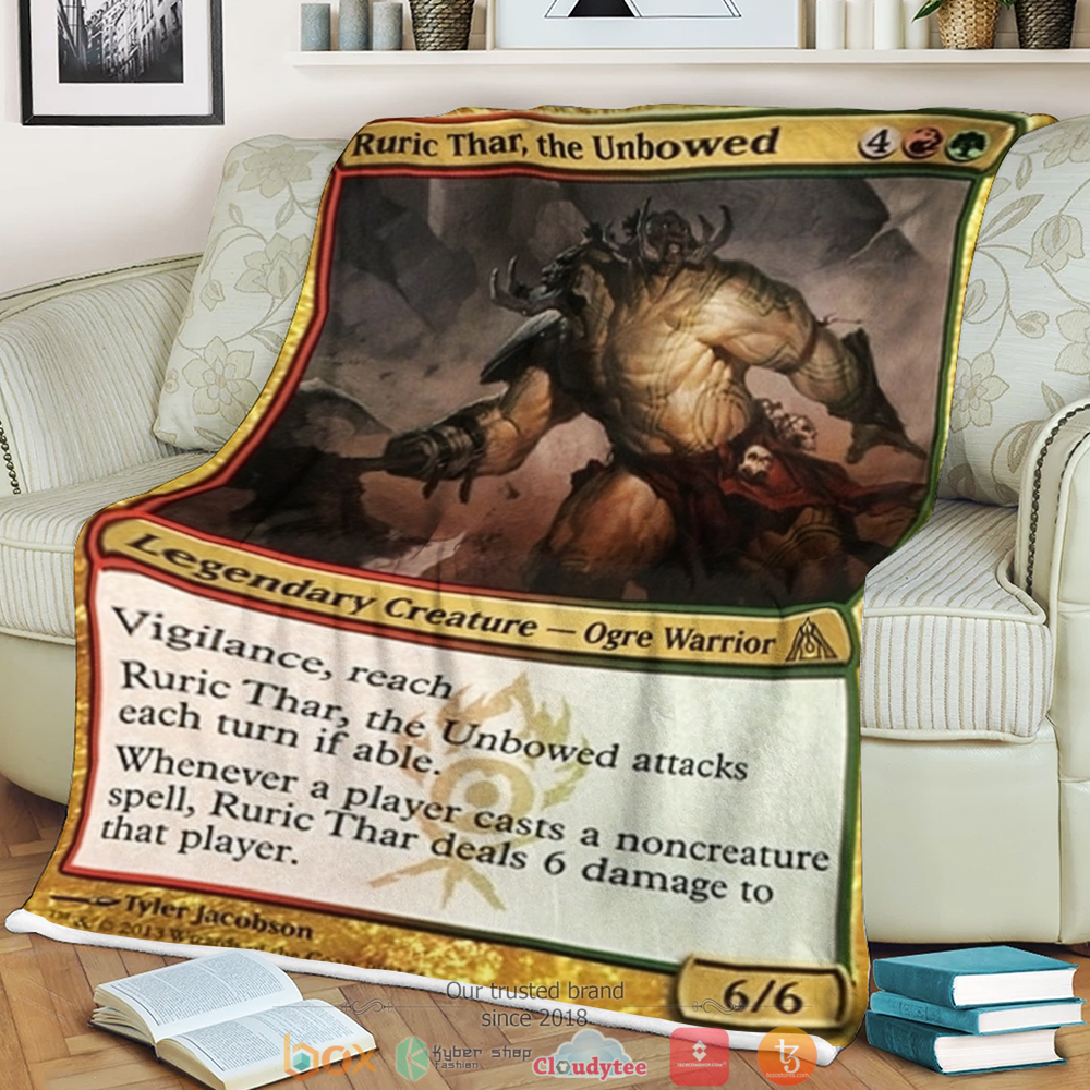 Dragon's Maze Ruric Thar, the Unbowed Magic The Gathering fleece blanket 3 Magic The Gathering Dragons Maze Ruric Thar the Unbowed Blanket