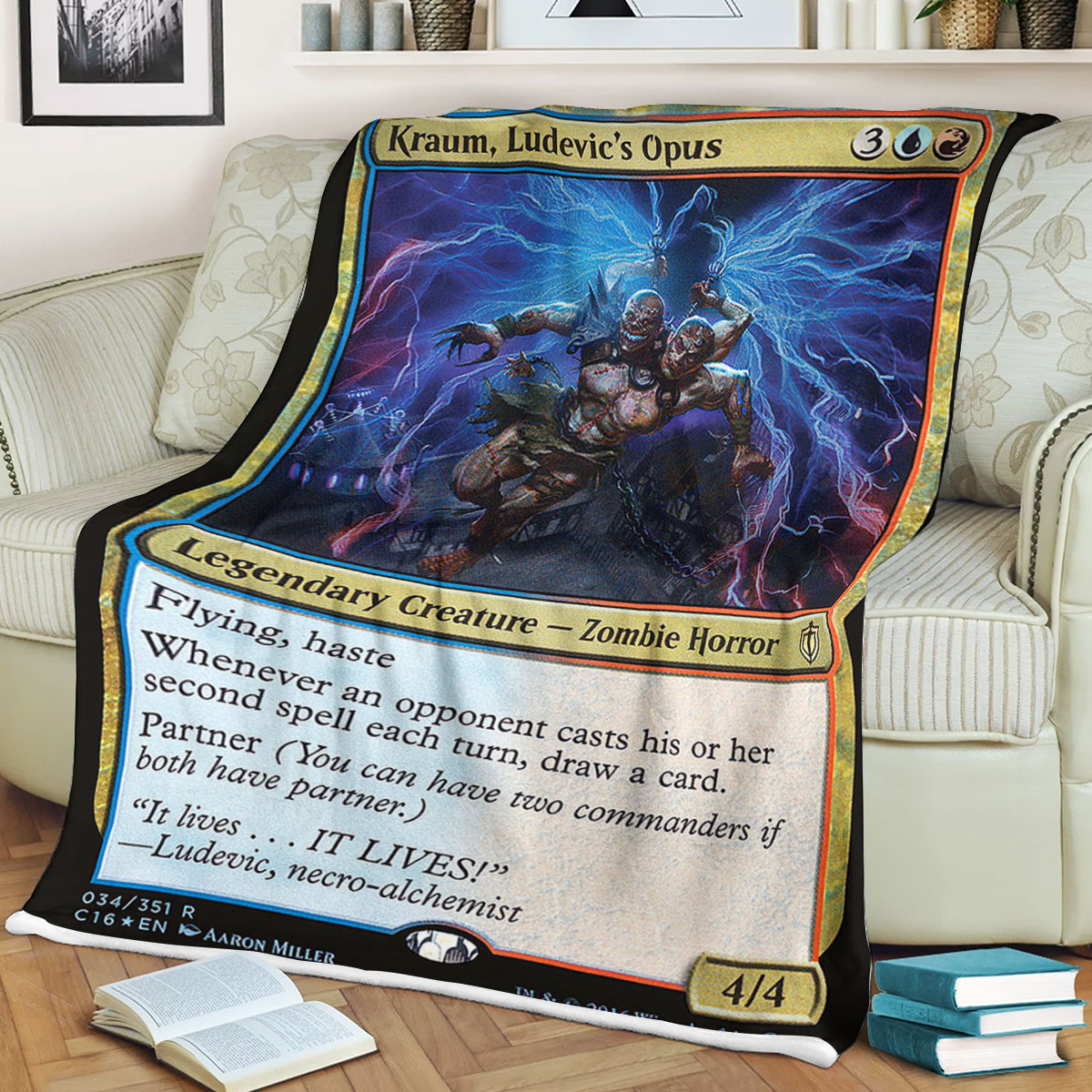 Magic The Gathering Kraum, Ludevic's Opus Sherpa Blanket 2 Magic The Gathering Kraum Ludevics Opus Sherpa Blanket