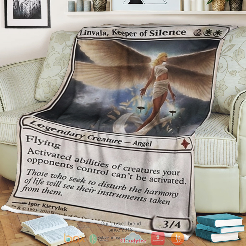 Magic The Gathering Linvala Keeper of Silence Blanket