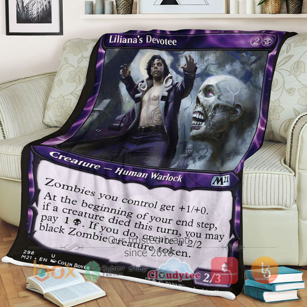 Magic The Gathering M21 298 Liliana S Devotee Blanket 1 Magic The Gathering M21 298 Liliana S Devotee Blanket