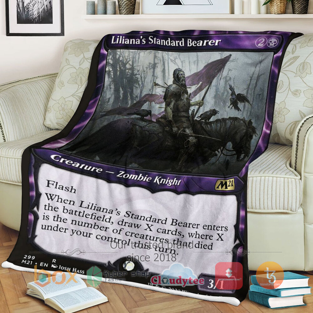 Magic The Gathering M21 299 Liliana S Standard Bearer Blanket