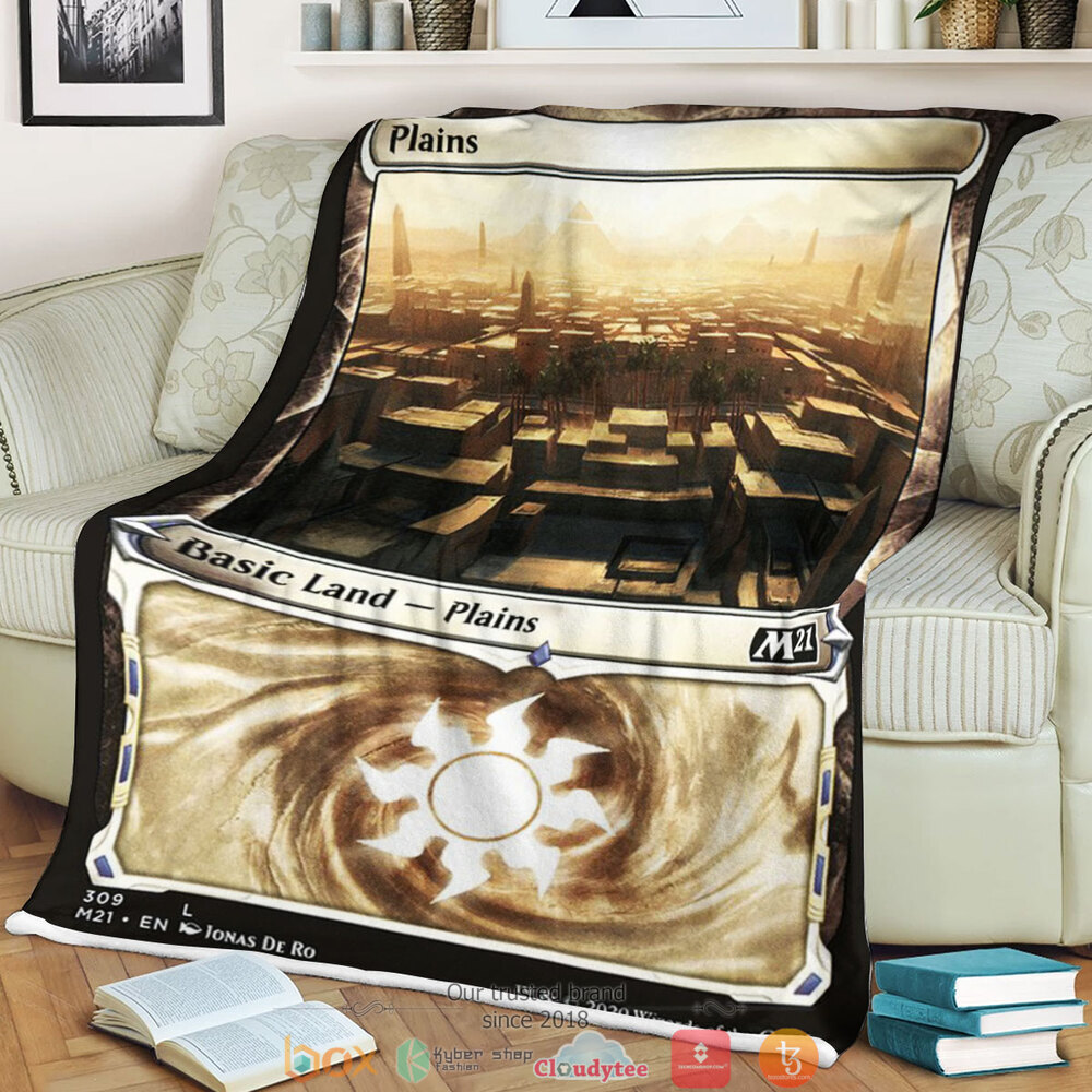 M21 309 Plains Magic The Gathering fleece blanket 2 Magic The Gathering M21 309 Plains Blanket