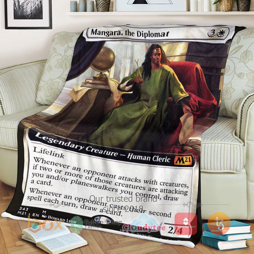 Magic The Gathering M21 343 Mangara The Diplomat Blanket