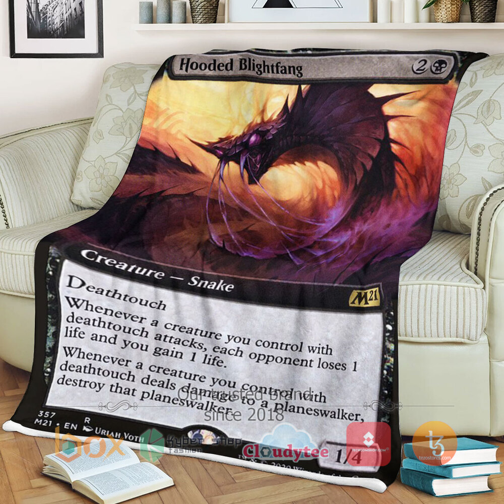 Magic The Gathering M21 357 Hooded Blightfang Blanket