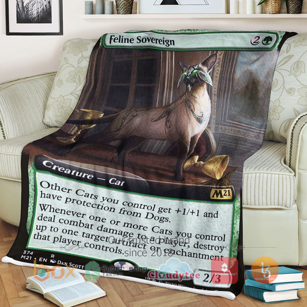 Magic The Gathering M21 374 Feline Sovereign Blanket 3 Magic The Gathering M21 374 Feline Sovereign Blanket