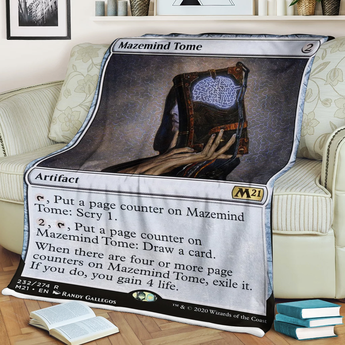 Magic The Gathering Mazemind Tome Blanket