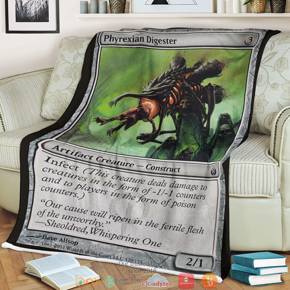 Mbs 120 Phyrexian Digester Magic The Gathering fleece blanket 1 Magic The Gathering Mbs 120 Phyrexian Digester Blanket