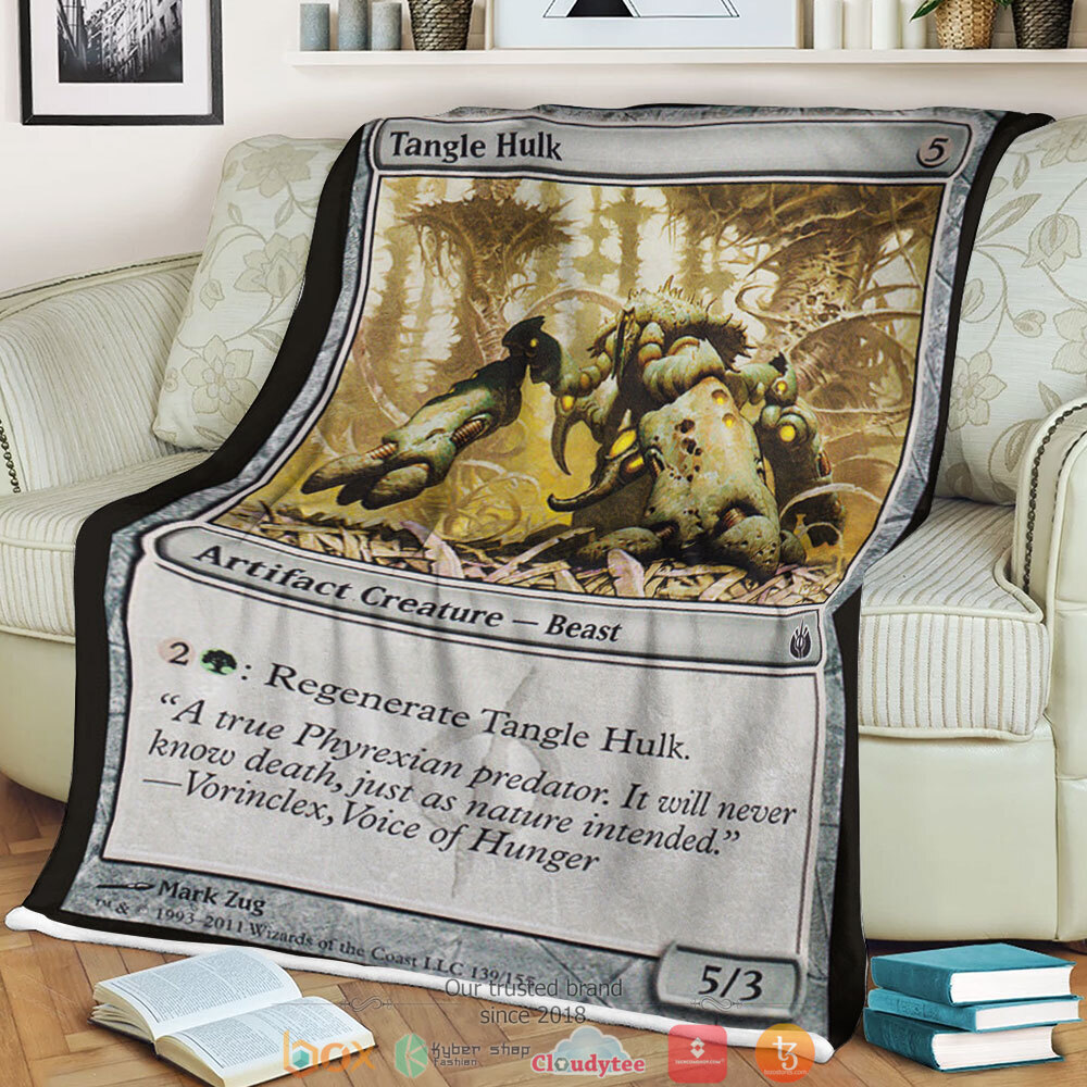 Mbs 139 Tangle Hulk Magic The Gathering fleece blanket 1 Magic The Gathering Mbs 139 Tangle Hulk Blanket