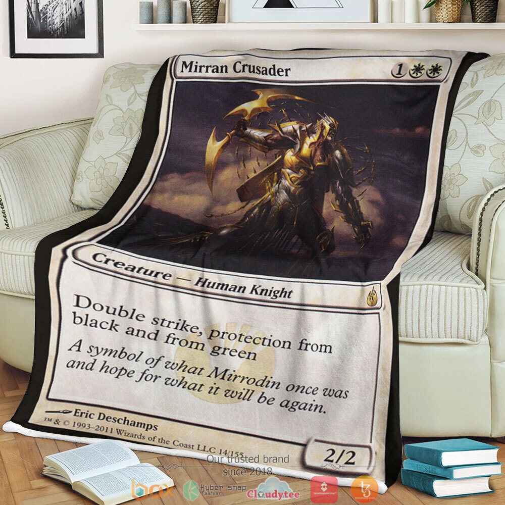 Mbs 14 Mirran Crusader Magic The Gathering fleece blanket 1 Magic The Gathering Mbs 14 Mirran Crusader Blanket