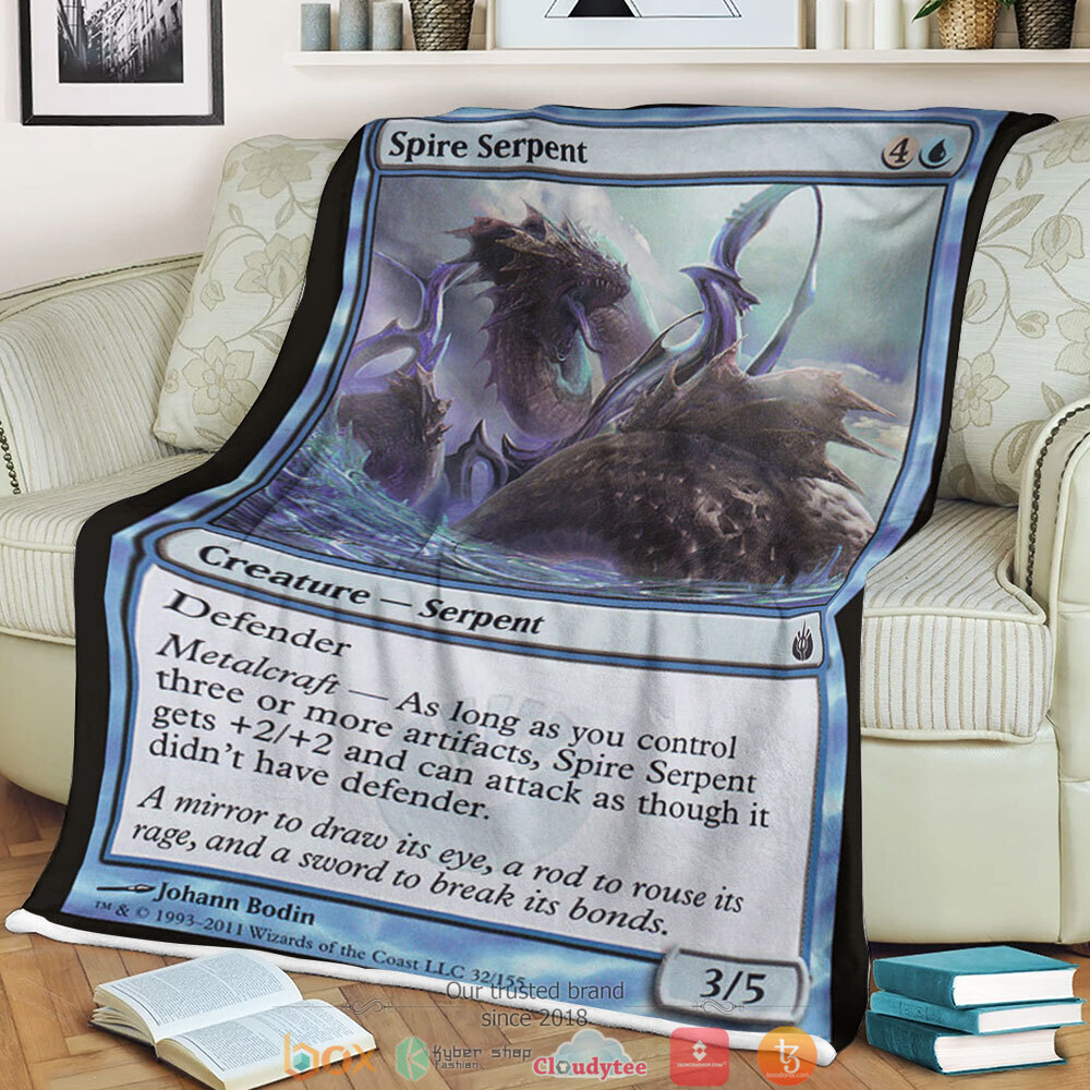 Magic The Gathering Mbs 32 Spire Serpent Blanket