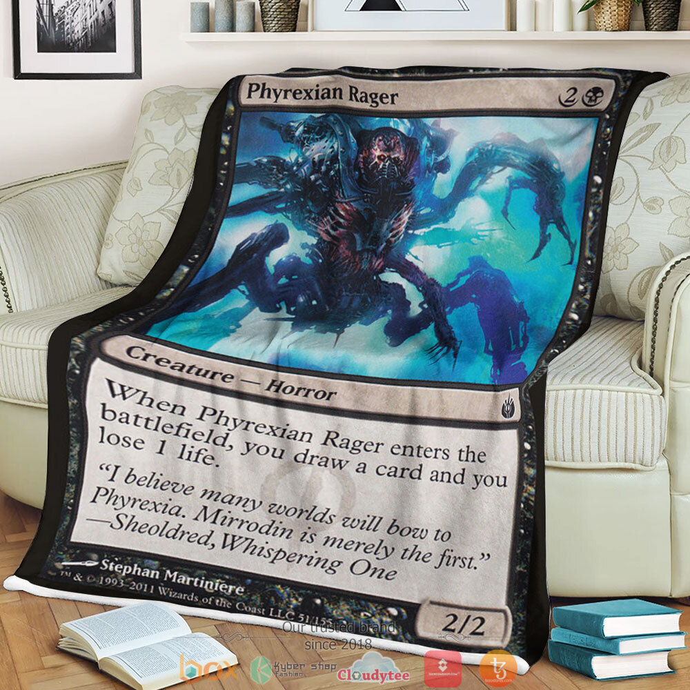 Magic The Gathering Mbs 51 Phyrexian Rager Blanket