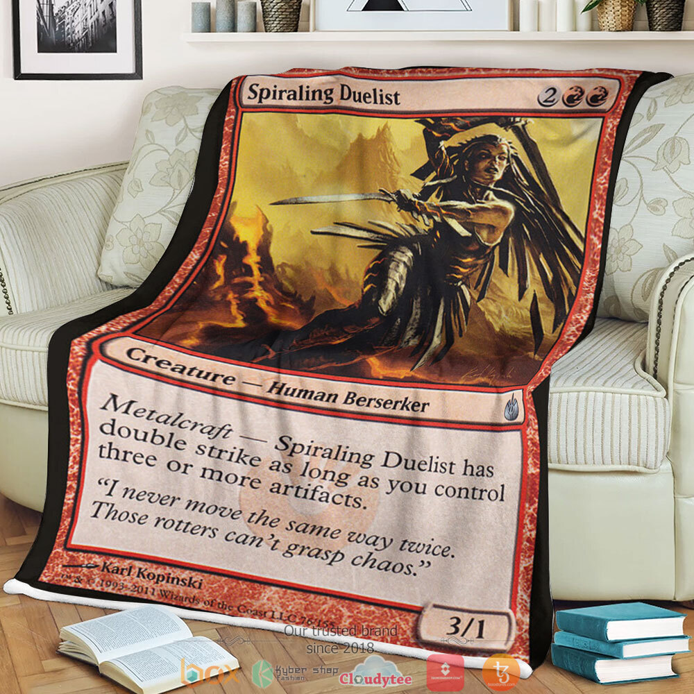 Mbs 76 Spiraling Duelist Magic The Gathering fleece blanket 1 Magic The Gathering Mbs 76 Spiraling Duelist Blanket