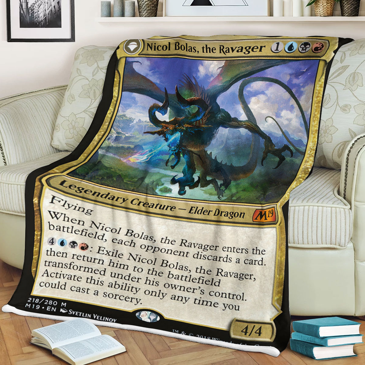 Magic The Gathering NicolBolas the Ravager Sherpa Blanket