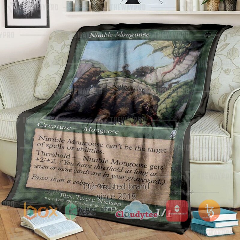 Magic The Gathering Nimble Mongoose Blanket