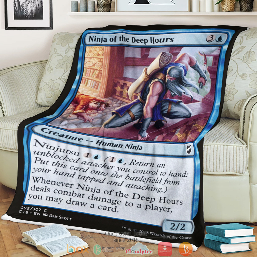 Magic The Gathering Ninja of the Deep Hours Blanket