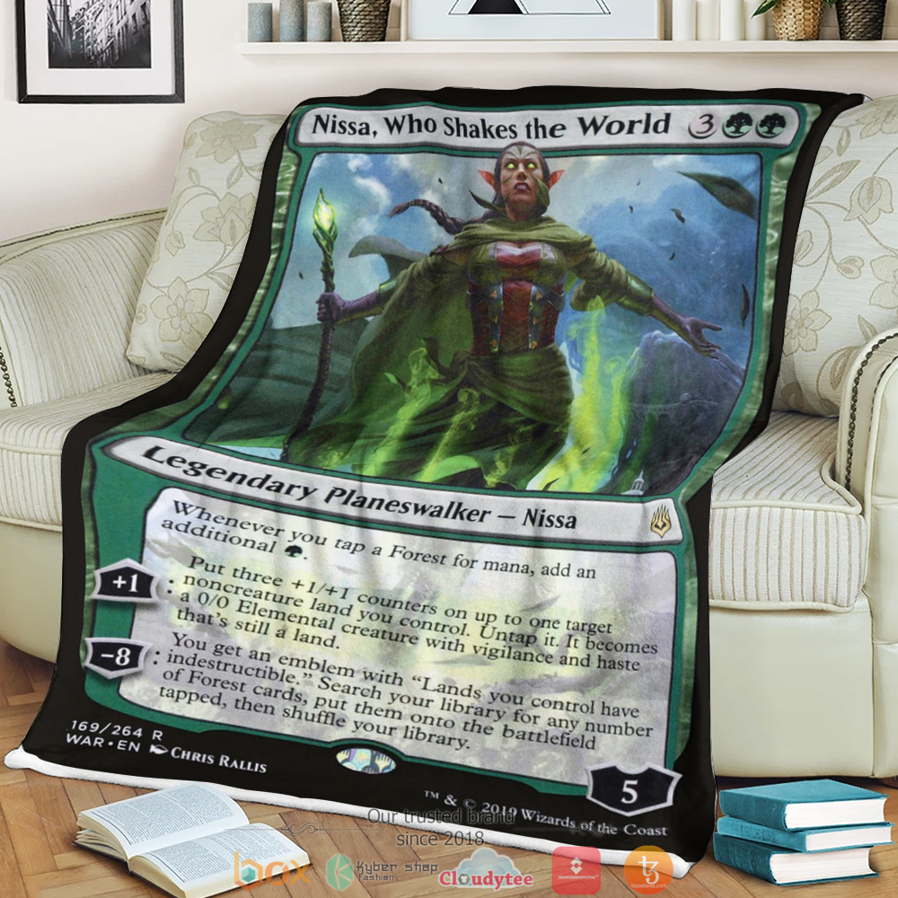 Magic The Gathering Nissa Who Shakes the World Blanket