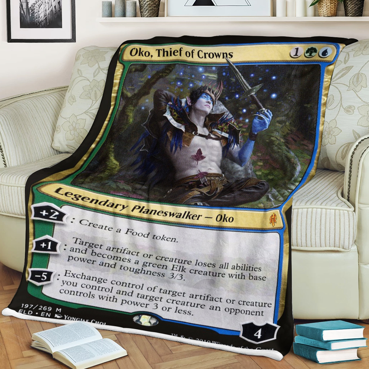 Magic The Gathering Oko Thief of Crowns Soft Blanket