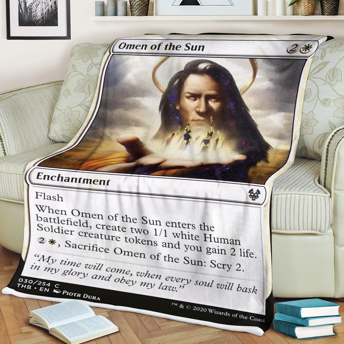 Magic The Gathering Omen Of The Sun Blanket