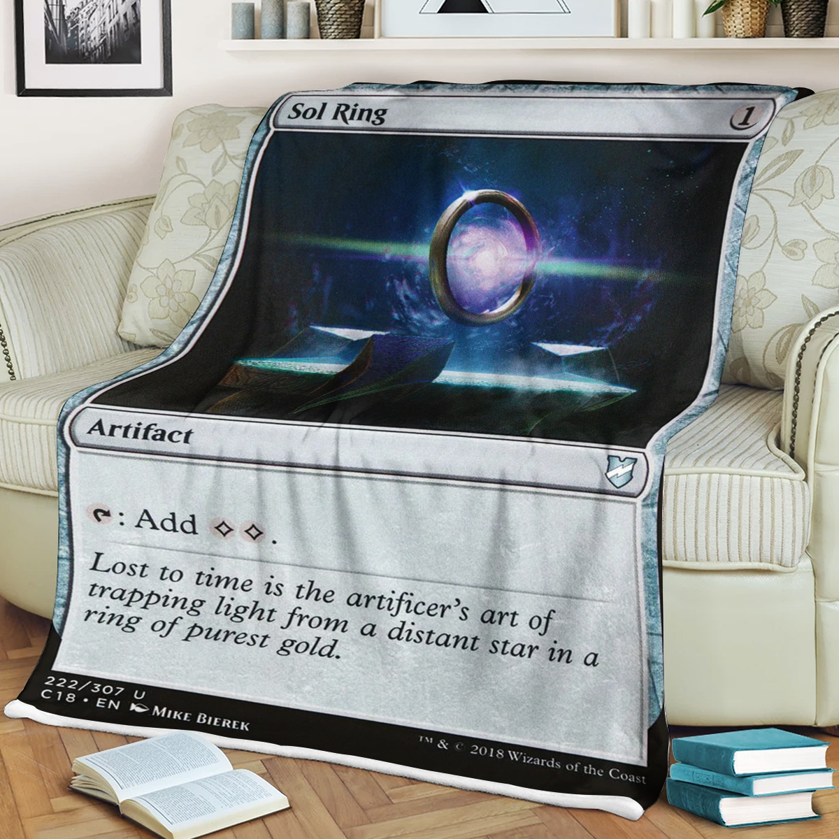Magic The Gathering Sol Ring Blanket