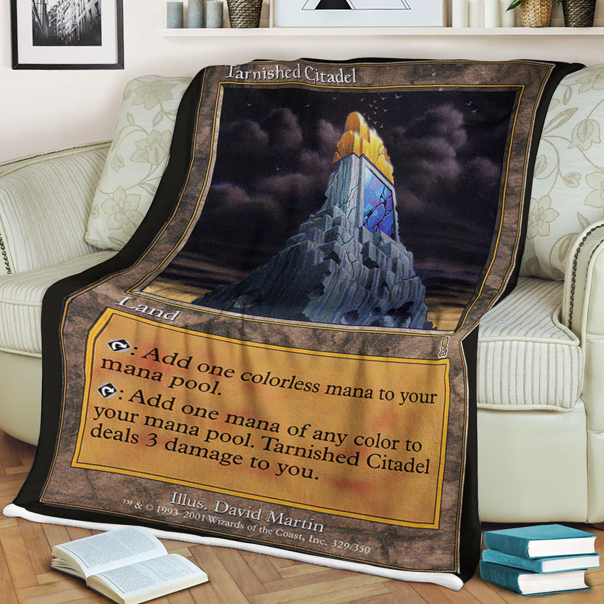 Magic The Gathering Tarnished Citadel Sherpa Blanket 1 Magic The Gathering Tarnished Citadel Sherpa Blanket