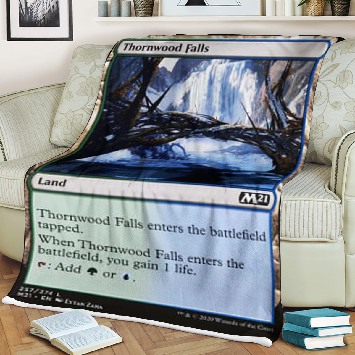 Magic The Gathering Thornwood Falls Blanket