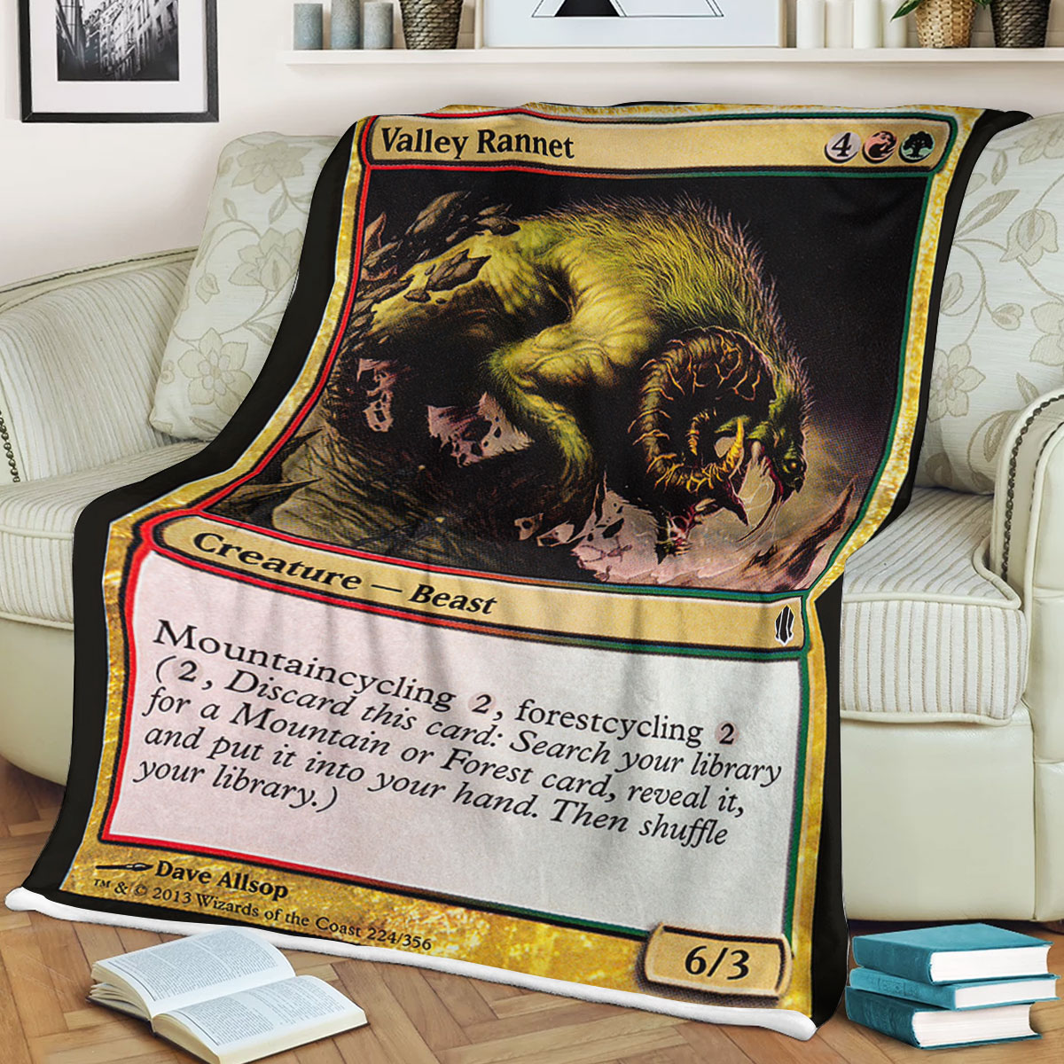 Magic The Gathering Valley Rannet Sherpa Blanket