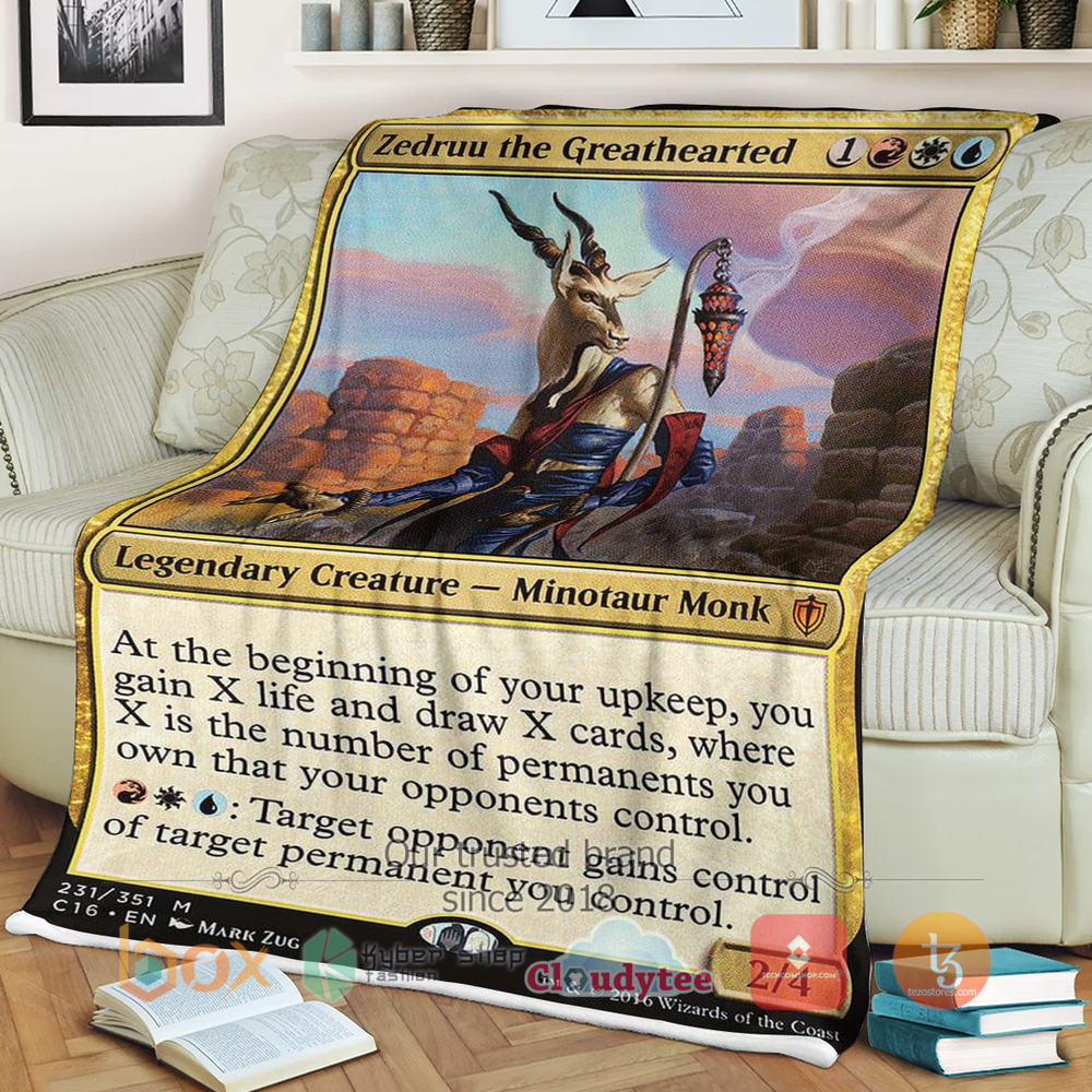 Magic The Gathering Zedruu the Greathearted Blanket