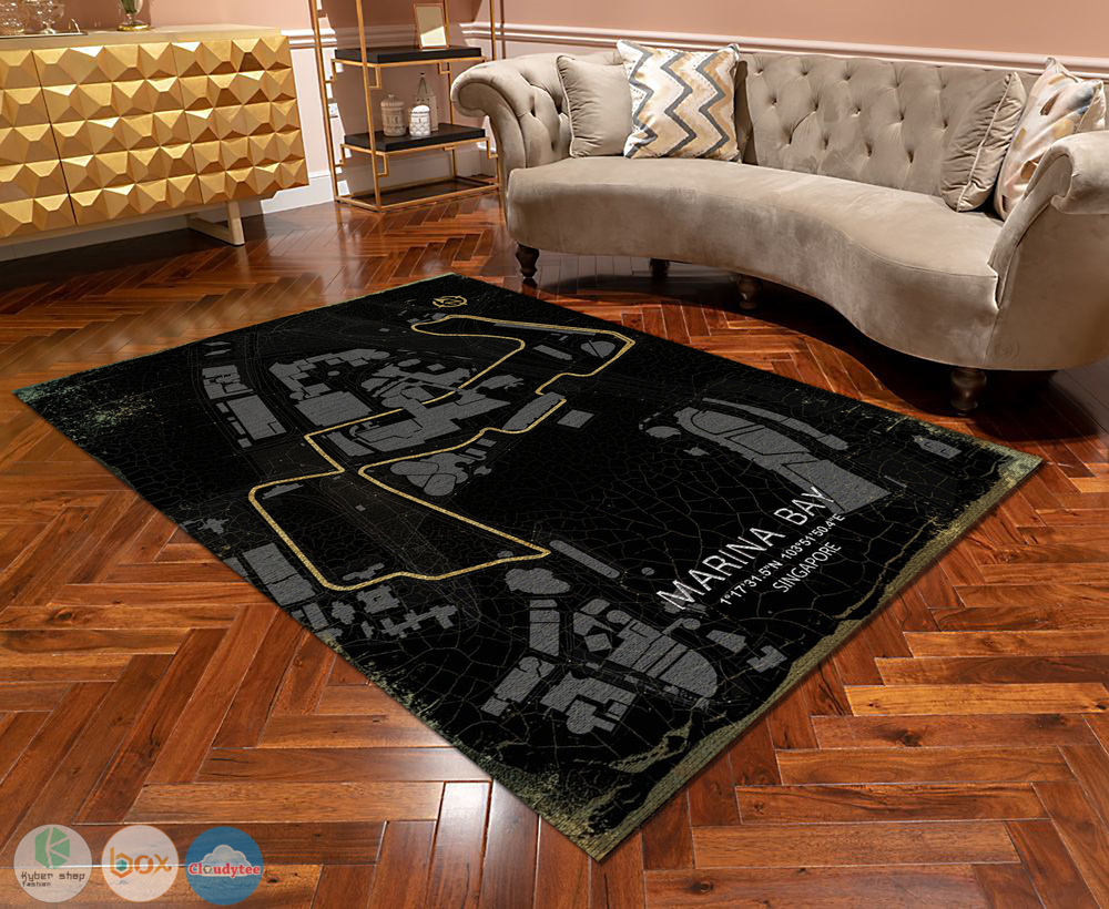 Marina Bay Singapore Circuit rectangle rug 3 Marina Bay Singapore Circuit rug 1 2