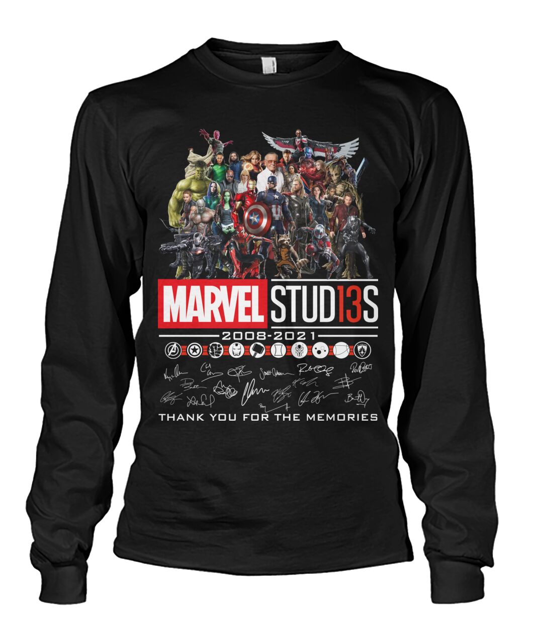 Marvel Sudi13s 2008-2021 Thank you for the Memories jersey shirt, hoodie 3 Marvel Sudi13s 2008 2021 Thank you for the Memories shirt hoodie 3