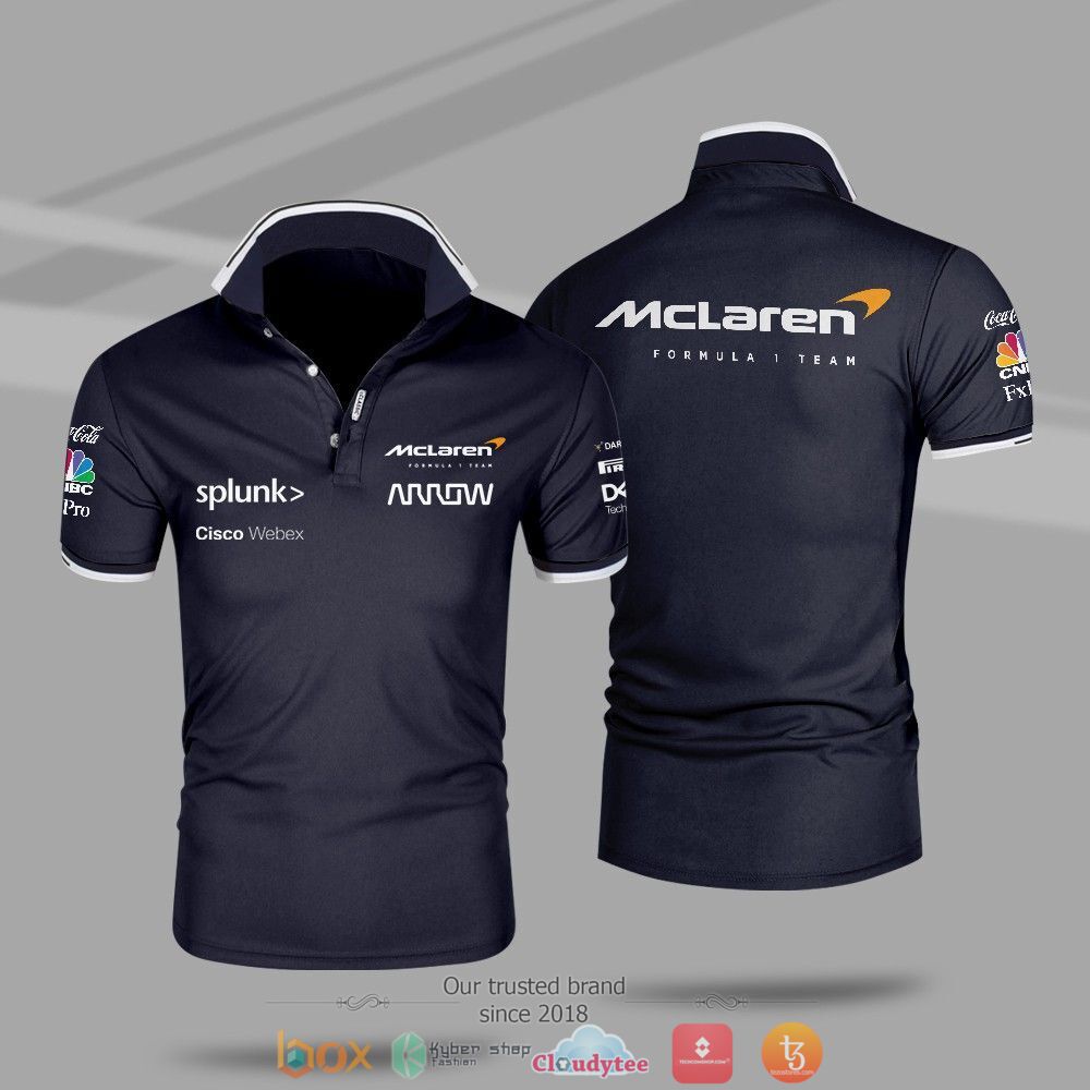 Racing F1 McLaren Formula team Polo shirt 5 McLaren Formula team Polo shirt 1 2 3 4