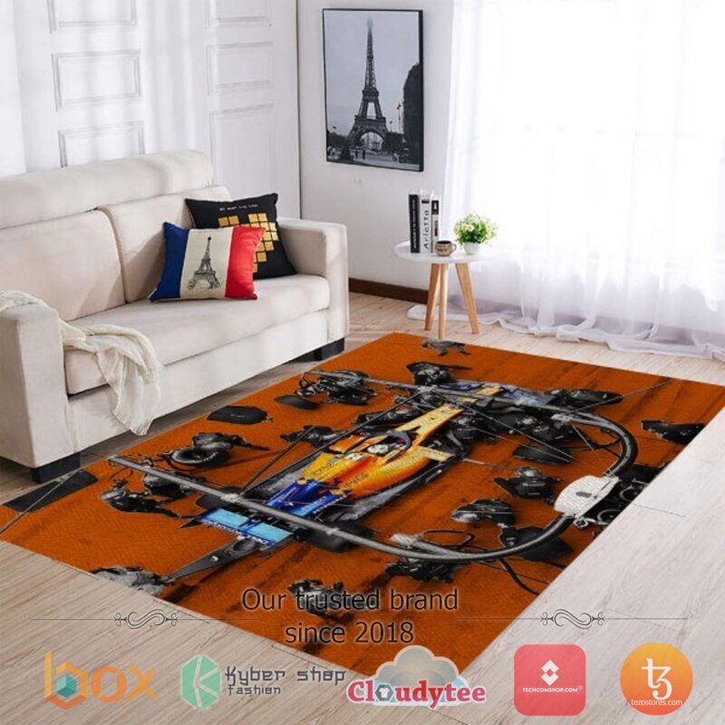 McLaren Racing F1 3D Full Printed Rug 2 McLaren Racing F1 3D Full Printed Rug 1