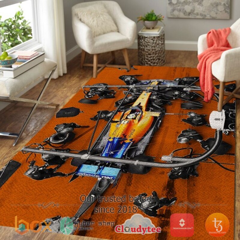 McLaren Racing F1 3D Full Printed Rug 3 McLaren Racing F1 3D Full Printed Rug 1 2