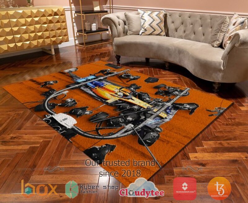 McLaren Racing F1 3D Full Printed Rug 4 McLaren Racing F1 3D Full Printed Rug 1 2 3