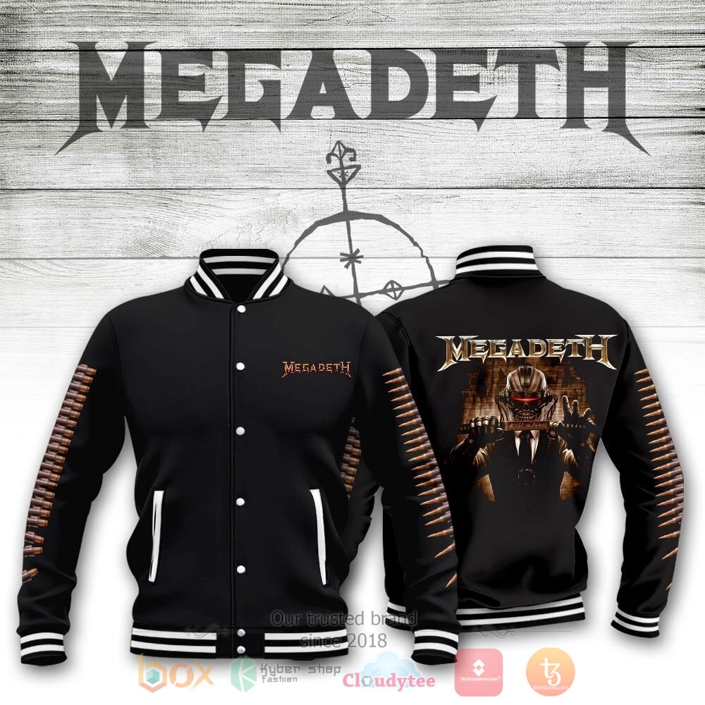 Megadeth Band Bullets Basketball Jacket