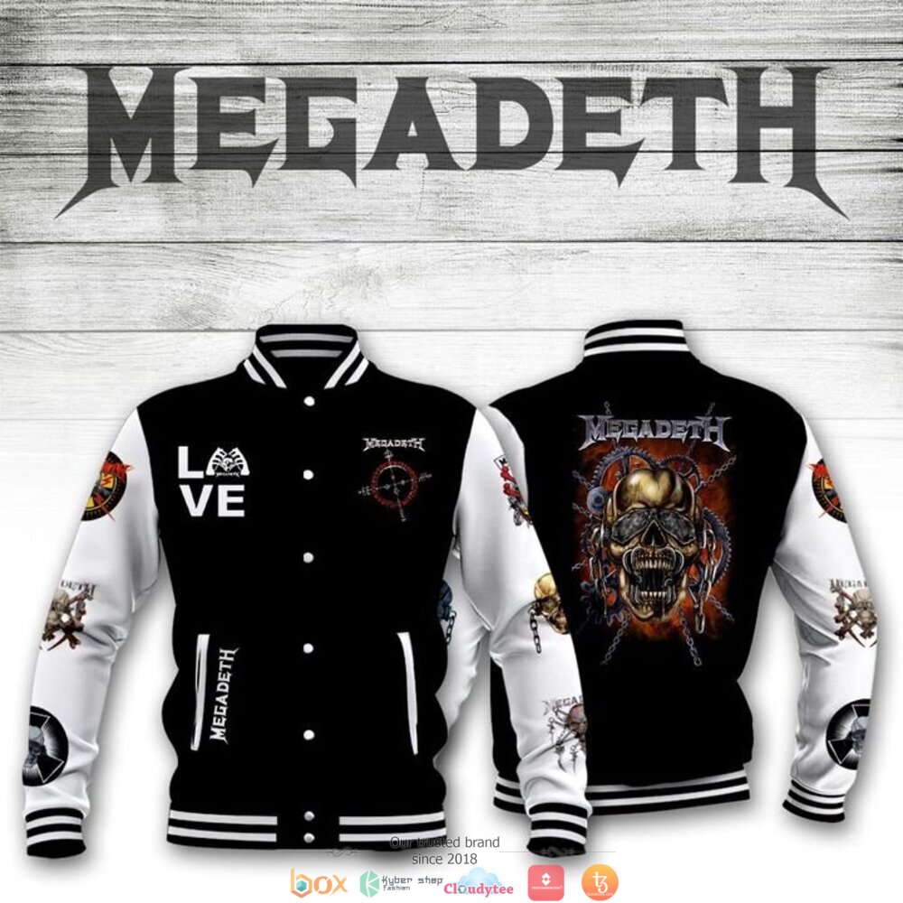 Megadeth band Love Baseball jacket