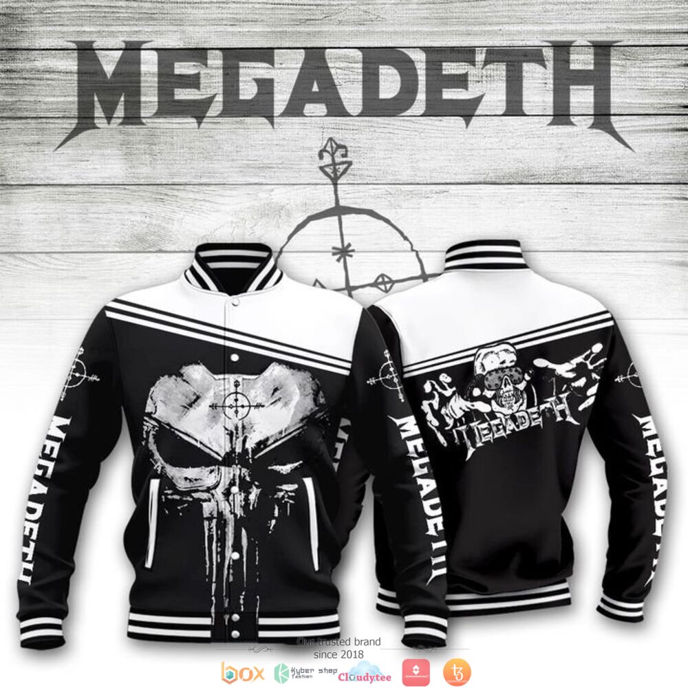 Megadeth band punisher skull Baseball jacket