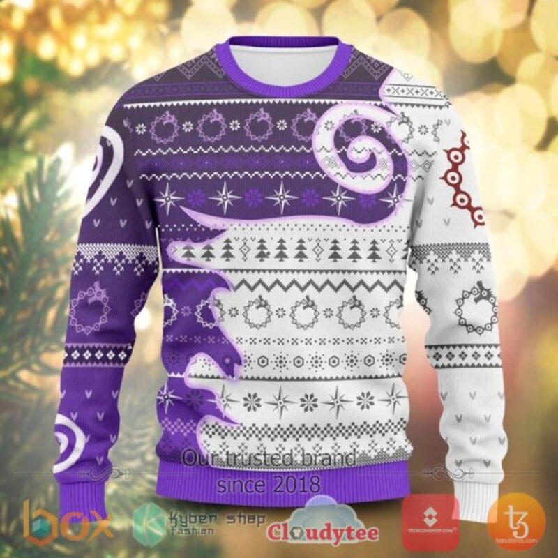 BEST Meliodas Demon Mark Xmas Sweater 15 Meliodas Demon Mark Sweater Xmas