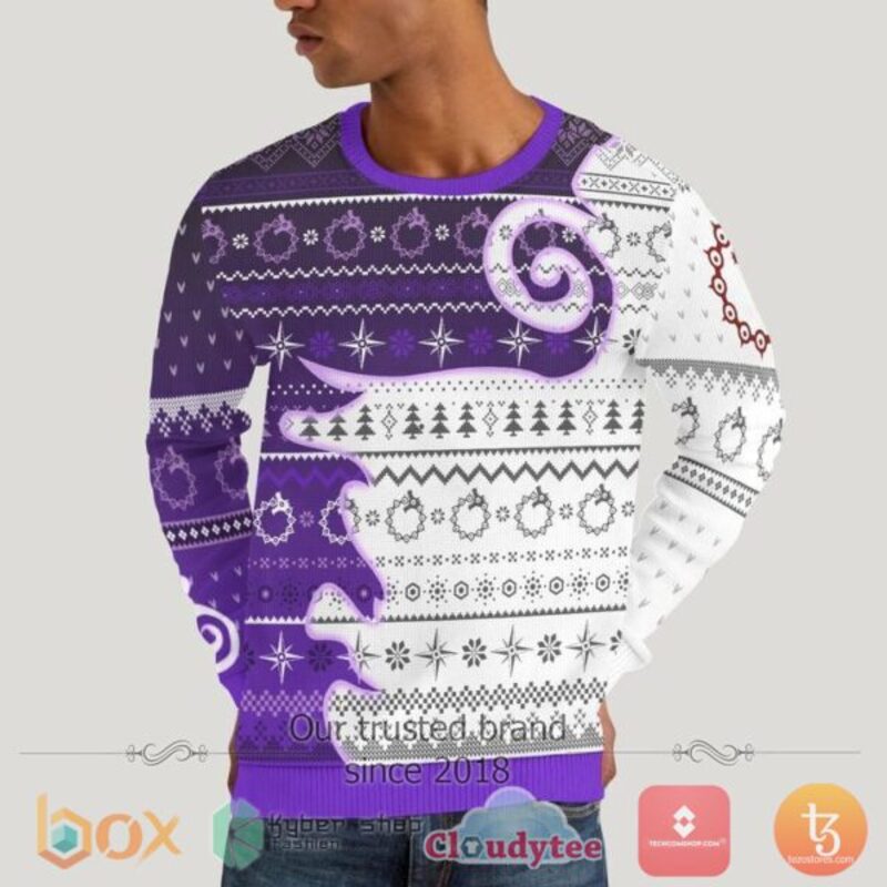 BEST Meliodas Demon Mark Xmas Sweater 4 Meliodas Demon Mark Sweater Xmas 1 2 3