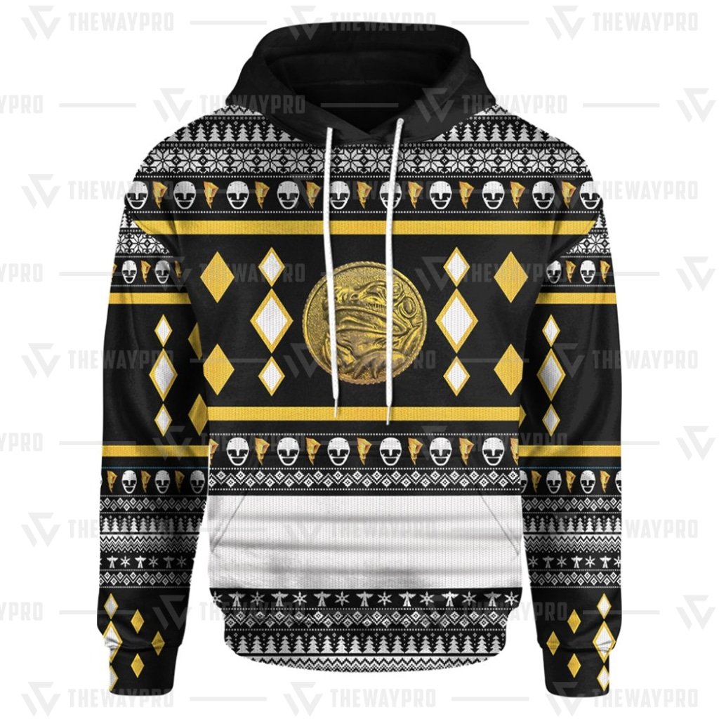Mighty Morphin Ninjetti Black Frog Ranger 3D All Over Printed Hoodie