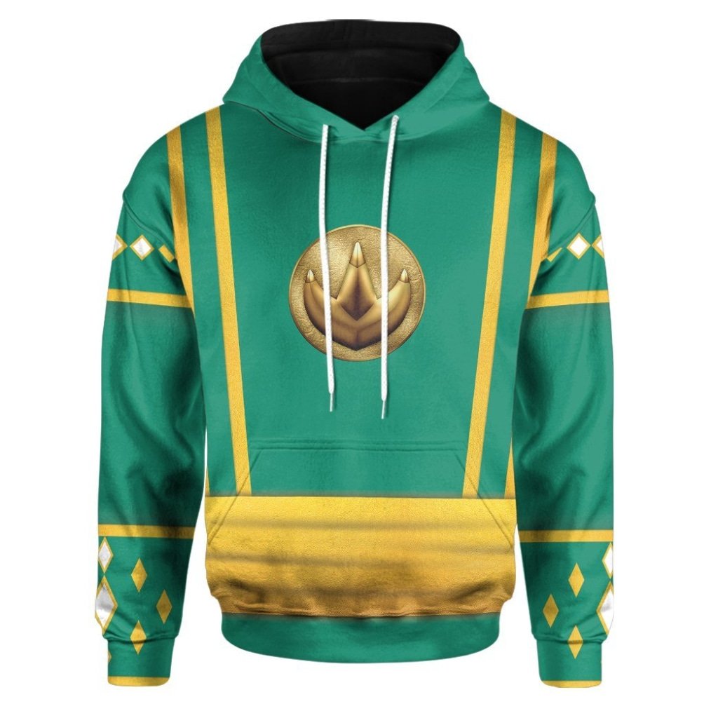 BEST Mighty Morphin Power Ranger Ninja Rangers Green Dragon 3D Printed Hoodie 8 Mighty Morphin Power Ranger Ninja Rangers Green Dragon 3D All Over Printed Hoodie