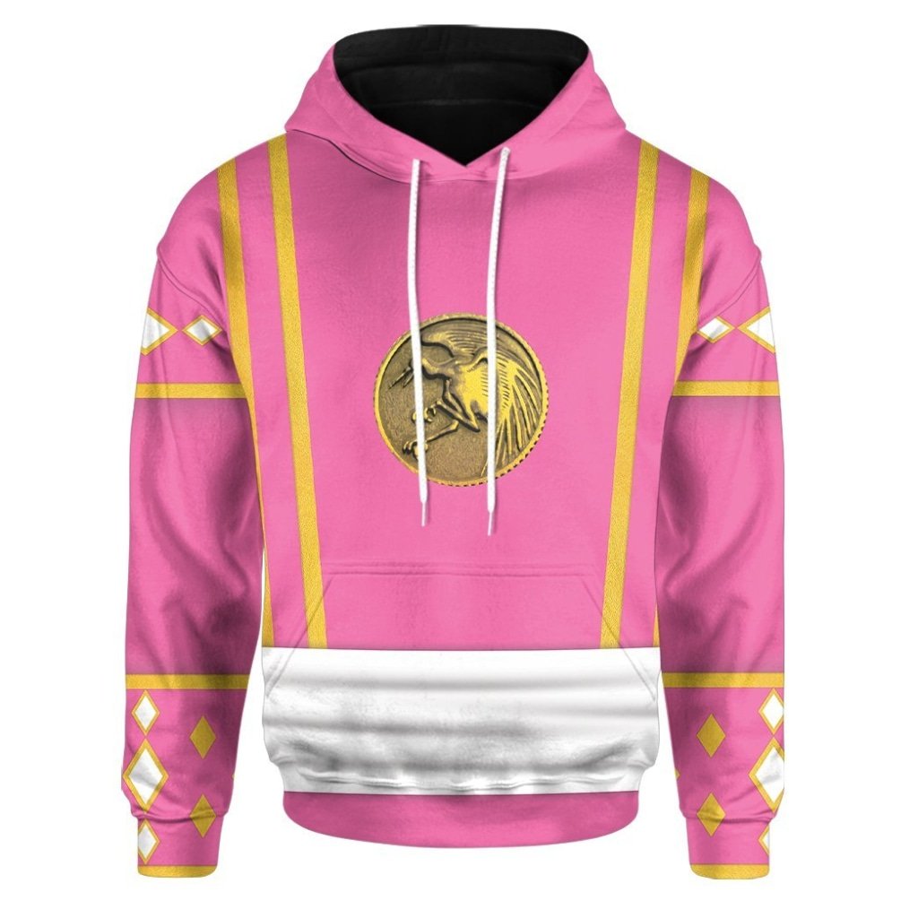BEST Mighty Morphin Power Ranger Ninja Rangers Pink Crane 3D Printed Hoodie 9 Mighty Morphin Power Ranger Ninja Rangers Pink Crane 3D All Over Printed Hoodie