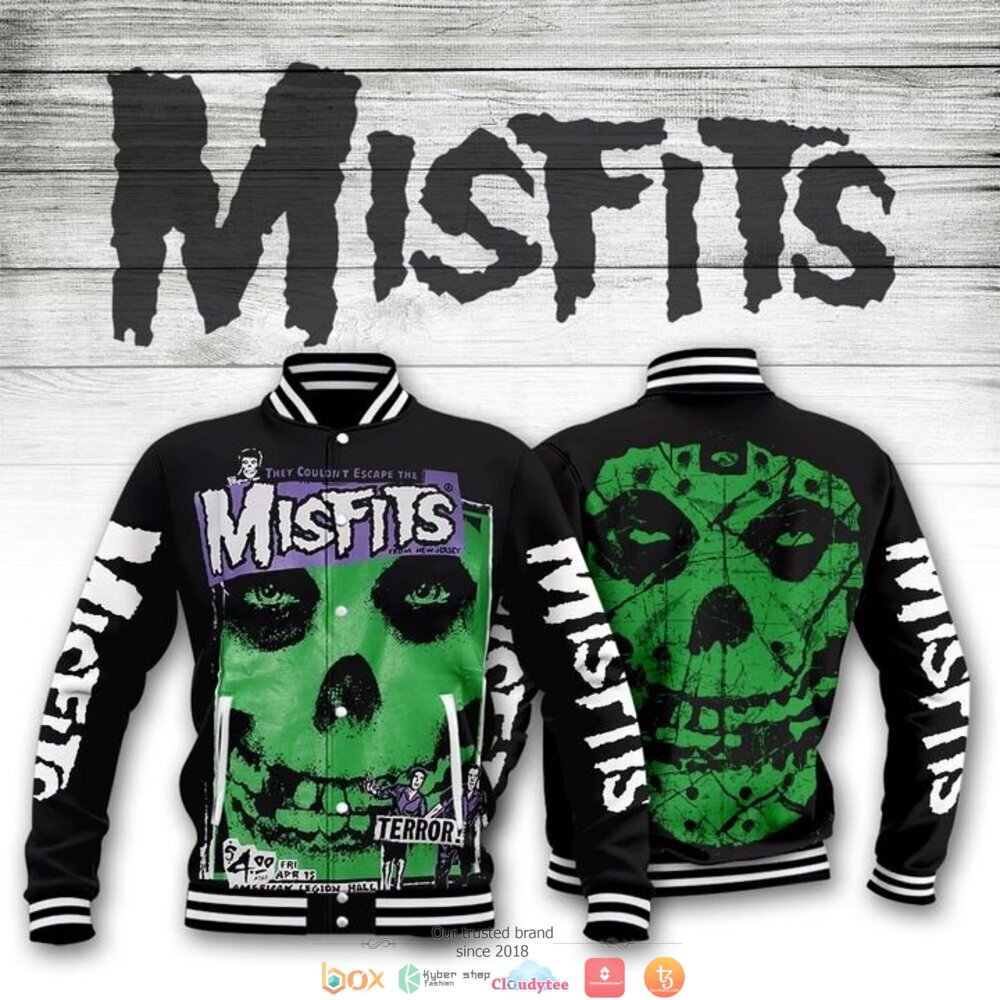 Misfits band skull Baseball jacket