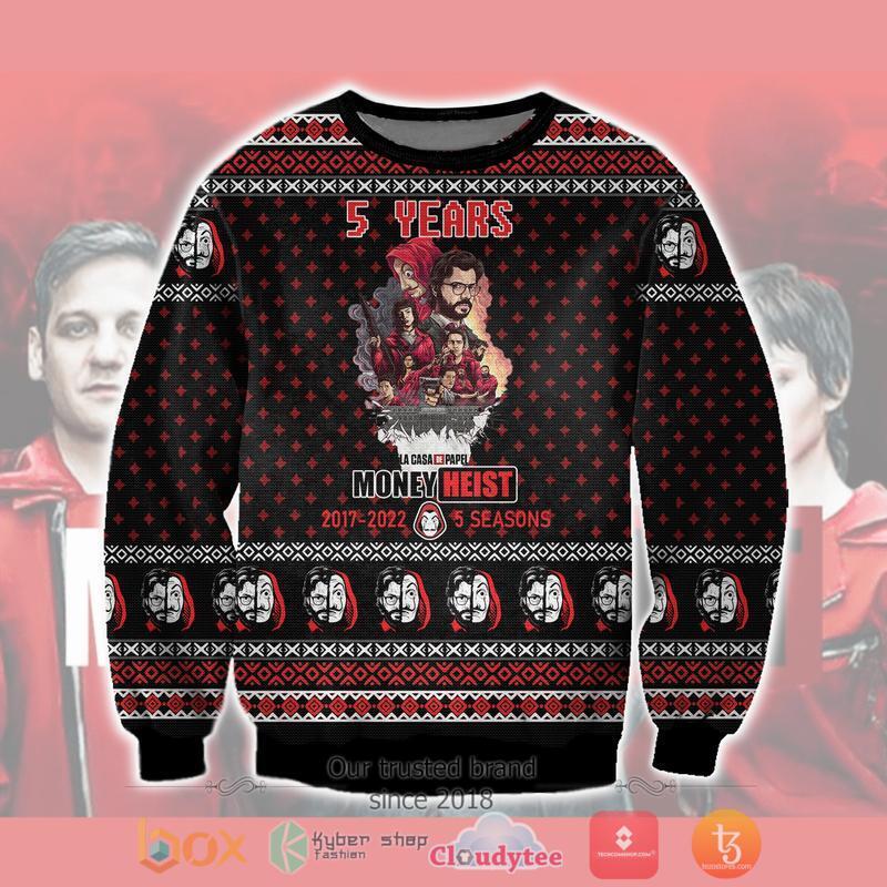 Money Heist 5 Year Christmas Sweater