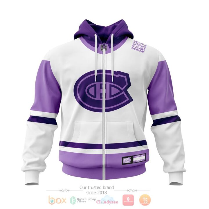 BEST Montreal Canadiens Fight Cancer Personalized All Over Print 3D Hoodie, Zip Hoodie 2 Montreal Canadiens Fight Cancer Personalized 3D Hoodie Zip Hoodie 1