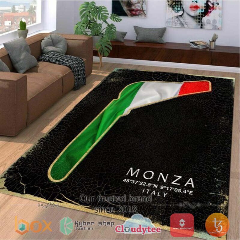 Monza Italia 3D Full Printed Rug 3 Monza Italia 3D Full Printed Rug 1 2