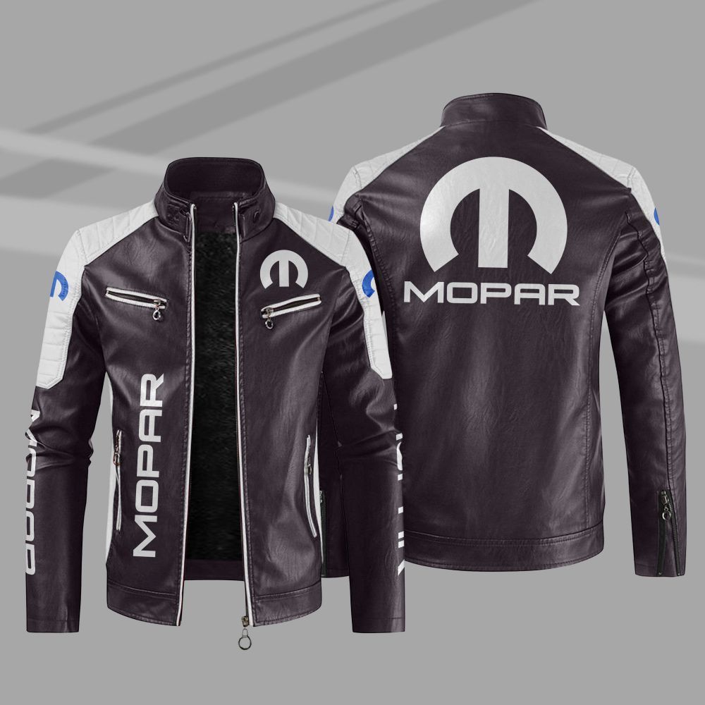 Mopar Car Motor Block Leather Jacket 5 Mopar Car Motor Block Leather Jacket 1 2 3 4