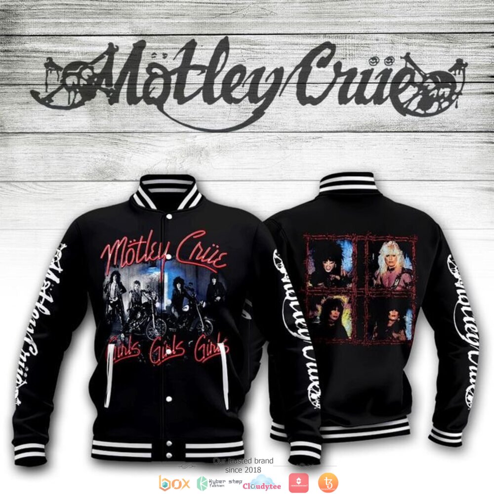 Motley Crue band Girls Baseball jacket