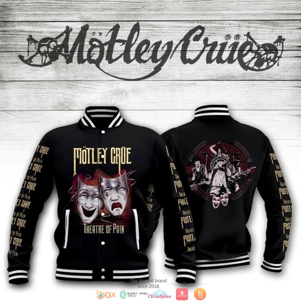 Motley Crue band Theatre of Pain Baseball jacket