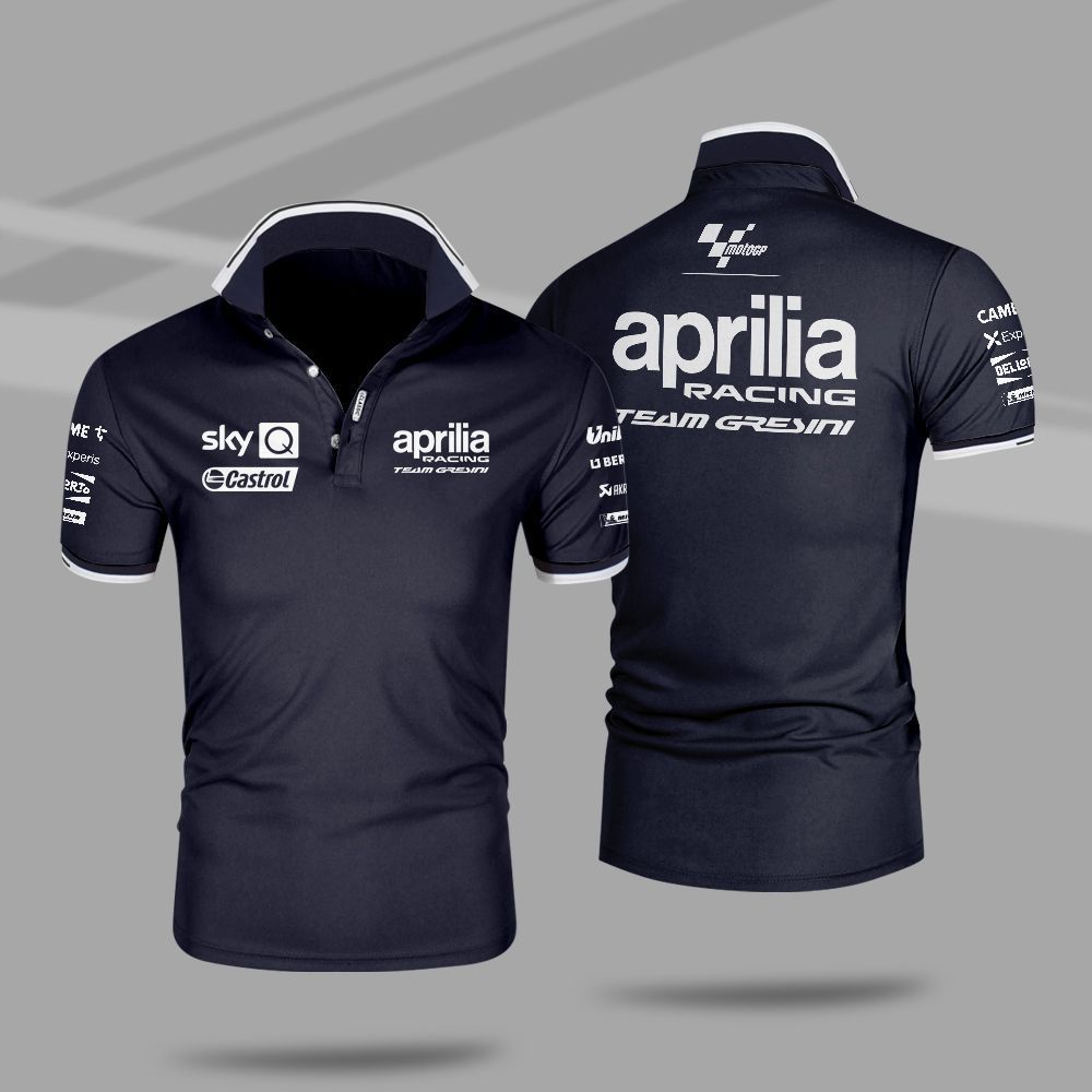 MotoGP Aprilia Racing Team Gresini Polo Shirt 5 MotoGP Aprilia Racing Team Gresini Polo Shirt 1 2 3 4